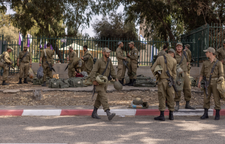 Israeli-Palestinian Conflict : Israel Is Working ‘To Establish Security’ As 100,000 Reservists Gather At Gaza Border