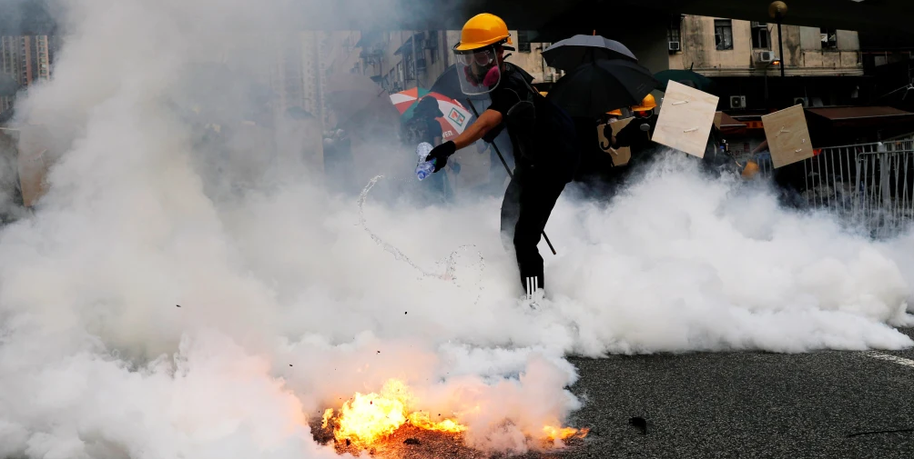 Indonesian police fire tear gas, rubber bullets at student protesters