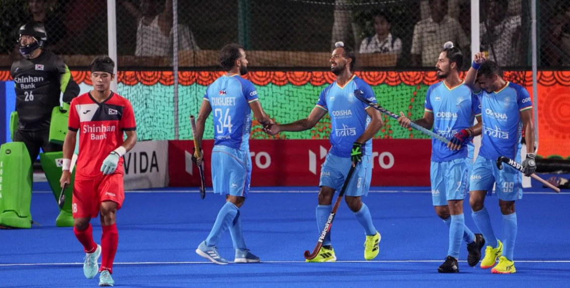 India vs South Korea, Hockey Asia Cup Super 4s: Mandeep Singh scores late equaliser as India battle to a 2-2 draw in Rajgir
