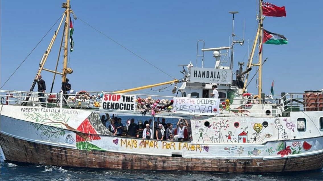 ‘Pirates are here again’: Gaza aid flotilla intercepted by Israeli military