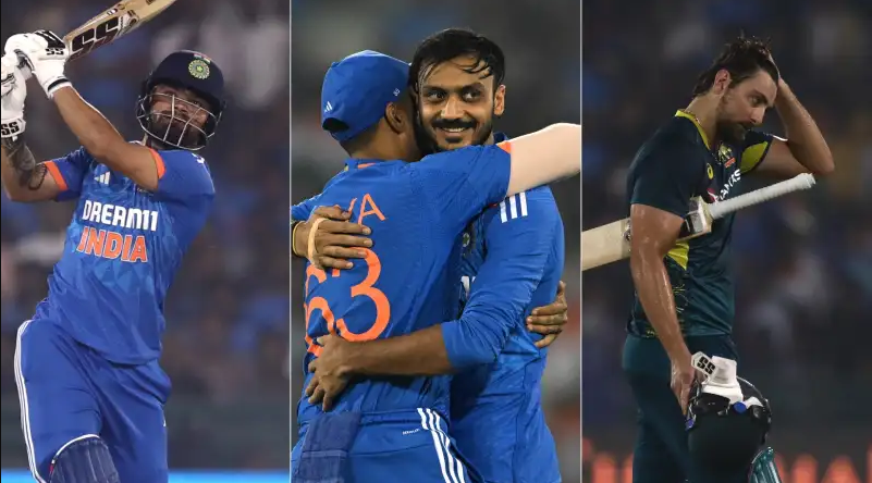 IND vs AUS 4th T20I: Axar Patel stars as India beat Australia by 48 runs to take 2-1 lead – Action in Images